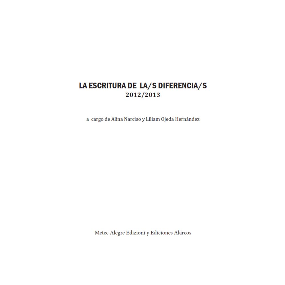La escritura de la/s diferencia/s 2012/2013 - Imagen 2